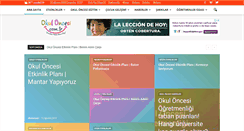 Desktop Screenshot of okuloncesi.com.tr